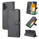 For Samsung Galaxy A13 4G AZNS Skin Feel Calf Texture Horizontal Flip Leather Phone Case(Black)