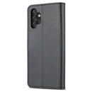 For Samsung Galaxy A13 4G AZNS Skin Feel Calf Texture Horizontal Flip Leather Phone Case(Black)
