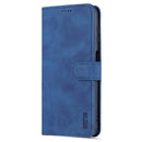 For Samsung Galaxy A13 4G AZNS Skin Feel Calf Texture Horizontal Flip Leather Phone Case(Blue)