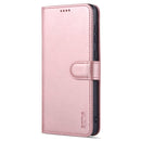 For Samsung Galaxy A33 5G AZNS Skin Feel Calf Texture Horizontal Flip Leather Phone Case(Rose Gold)