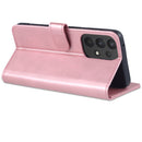 For Samsung Galaxy A33 5G AZNS Skin Feel Calf Texture Horizontal Flip Leather Phone Case(Rose Gold)