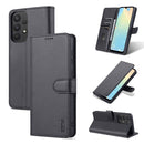 For Samsung Galaxy A53 5G AZNS Skin Feel Calf Texture Horizontal Flip Leather Phone Case(Black)