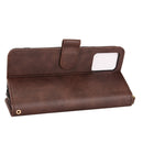 For vivo Y33s / Y21 2021 / Y21s Litchi Texture Zipper Leather Phone Case(Brown)
