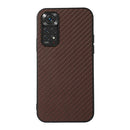 For Xiaomi Redmi Note 11 4G Global / Note 11S Accurate Hole Carbon Fiber Texture Shockproof Case(Brown)
