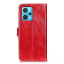 For OPPO Realme 9 Pro+ / Realme 9 4G / Realme Narzo 50 Pro Retro Crazy Horse Texture Leather Phone Case(Red)