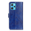 For OPPO Realme 9 Pro+ / Realme 9 4G / Realme Narzo 50 Pro Retro Crazy Horse Texture Leather Phone Case(Blue)