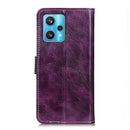 For OPPO Realme 9 Pro+ / Realme 9 4G / Realme Narzo 50 Pro Retro Crazy Horse Texture Leather Phone Case(Purple)