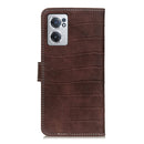 For OnePlus Nord CE 2 5G Crocodile Texture Leather Phone Case(Brown)