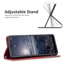 For Nokia G21 / G11 Prismatic Invisible Magnetic Leather Phone Case(Red)