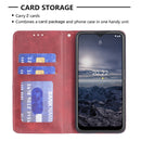 For Nokia G21 / G11 Prismatic Invisible Magnetic Leather Phone Case(Red)
