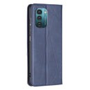 For Nokia G21 / G11 Prismatic Invisible Magnetic Leather Phone Case(Blue)
