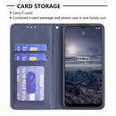 For Nokia G21 / G11 Prismatic Invisible Magnetic Leather Phone Case(Blue)