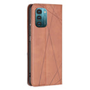 For Nokia G21 / G11 Prismatic Invisible Magnetic Leather Phone Case(Brown)