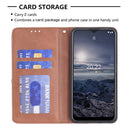 For Nokia G21 / G11 Prismatic Invisible Magnetic Leather Phone Case(Brown)