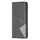 For OPPO Realme 9 Pro+ Prismatic Invisible Magnetic Leather Phone Case(Black)