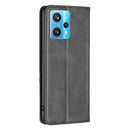 For OPPO Realme 9 Pro+ Prismatic Invisible Magnetic Leather Phone Case(Black)