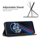For OPPO Realme 9 Pro+ Prismatic Invisible Magnetic Leather Phone Case(Black)