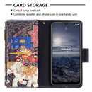 For Nokia G21 / G11 Colored Drawing Pattern Zipper Leather Phone Case(Flower Elephants)