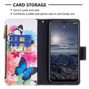 For Nokia G21 / G11 Colored Drawing Pattern Zipper Leather Phone Case(Two Butterflies)