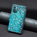 For Nokia G21 / G11 Colored Drawing Pattern Zipper Leather Phone Case(Plum Blossom)