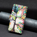 For Nokia G21 / G11 Colored Drawing Pattern Zipper Leather Phone Case(Big Tree)