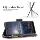 For Nokia G21 / G11 Colored Drawing Pattern Zipper Leather Phone Case(Big Butterfly)