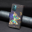 For Nokia G21 / G11 Colored Drawing Pattern Zipper Leather Phone Case(Big Butterfly)