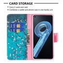 For OPPO A36 / Realme 9i Colored Drawing Pattern Leather Phone Case(Plum Blossom)