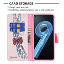 For OPPO A36 / Realme 9i Colored Drawing Pattern Leather Phone Case(Deer)