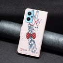 For OPPO A36 / Realme 9i Colored Drawing Pattern Leather Phone Case(Deer)