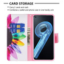 For OPPO A36 / Realme 9i Colored Drawing Pattern Leather Phone Case(Sun Flower)