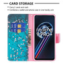 For OPPO Realme 9 Pro+ Colored Drawing Pattern Leather Phone Case(Plum Blossom)