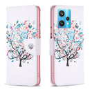 For OPPO Realme 9 Pro+ Colored Drawing Pattern Leather Phone Case(Tree)