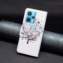 For OPPO Realme 9 Pro+ Colored Drawing Pattern Leather Phone Case(Tree)