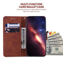 For Motorola Moto G30 / G20 / G10 / G10 Power Geometric Embossed Leather Phone Case(Brown)