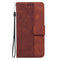 For Tecno Spark Go 2020 / Spark 6 Go Geometric Embossed Leather Phone Case(Brown)