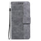 For Tecno Spark Go 2020 / Spark 6 Go Geometric Embossed Leather Phone Case(Grey)