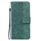 For Tecno Spark Go 2020 / Spark 6 Go Geometric Embossed Leather Phone Case(Green)