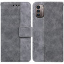 For Nokia G11 / G21 Geometric Embossed Leather Phone Case(Grey)