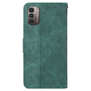 For Nokia G11 / G21 Geometric Embossed Leather Phone Case(Green)