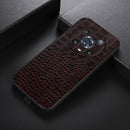 For Honor Magic4 Pro Crocodile Top Layer Cowhide Leather Phone Case(Coffee)