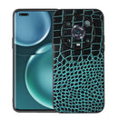 For Honor Magic4 Pro Crocodile Top Layer Cowhide Leather Phone Case(Cyan Blue)