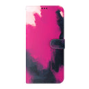 For Xiaomi Redmi 10C Watercolor Pattern Horizontal Flip Leather Phone Case(Berry Color)