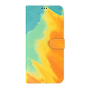 For Xiaomi Redmi 10C Watercolor Pattern Horizontal Flip Leather Phone Case(Autumn Leaf Color)