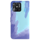 For Xiaomi Redmi 10C Watercolor Pattern Horizontal Flip Leather Phone Case(Winter Snow)