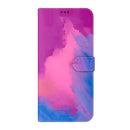 For Xiaomi Redmi 10C Watercolor Pattern Horizontal Flip Leather Phone Case(Purple Red)