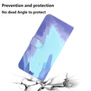 For Motorola Moto G22 Watercolor Pattern Horizontal Flip Leather Phone Case(Winter Snow)