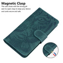 For Samsung Galaxy A23 Tiger Embossing Pattern Horizontal Flip Leather Phone Case(Green)