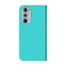 For Motorola Edge 30 Pro Imitated Mirror Surface Horizontal Flip Leather Phone Case(Mint Green)