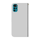 For Motorola Moto G22 Imitated Mirror Surface Horizontal Flip Leather Phone Case(Silver)